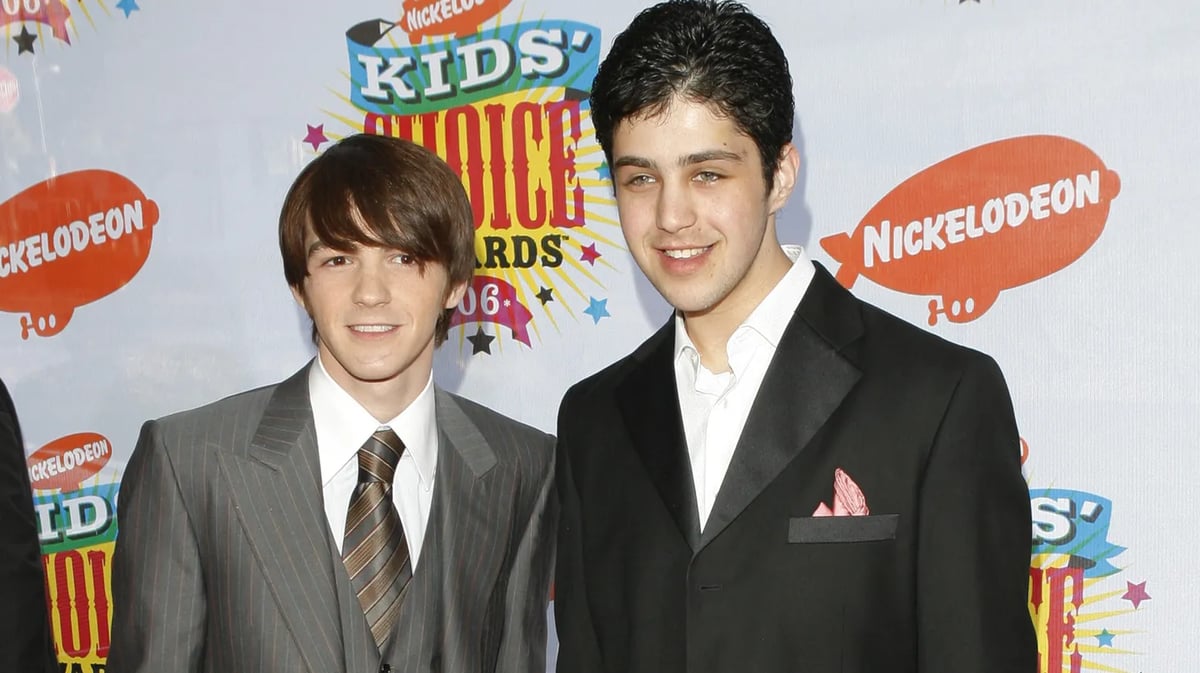 Drake Bell, pictured here with “Drake and Josh” co-star Josh Peck at the Nickelodeon Kid’s Choice Awards in 2006, speaks out about alleged years of abuse on set in the new ID docuseries “Quiet on Set: The Dark Side of Kids TV.” Photo credit: REUTERS/Lucas Jackson