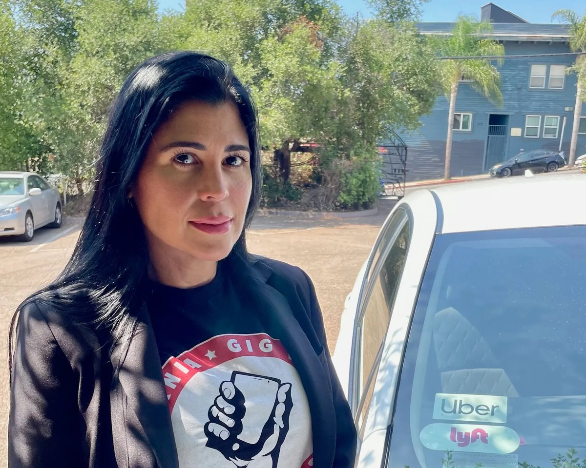 Rideshare driver Margarita Penalosa. Photo by Megan Jamerson/KCRW.