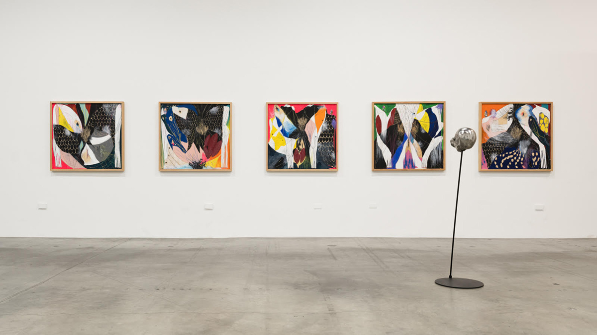 Naotaka Hiro. Two Worlds. 2024 Installation Image. The Box LA. Photo Fredrik Nilsen Studio.