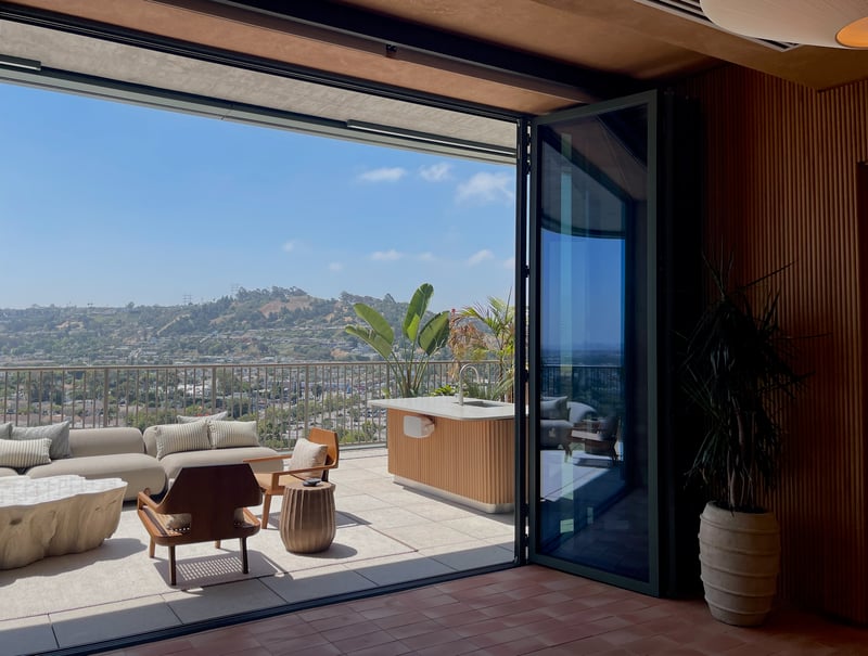 view from bookable dining room