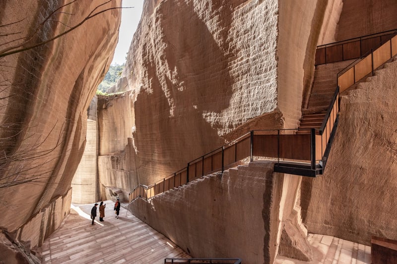 view outside from quarries-as-space-and-resource-tiantian-xu-carves-into-the-rocks-to-revitalize-abandoned-landscape-in-china_24