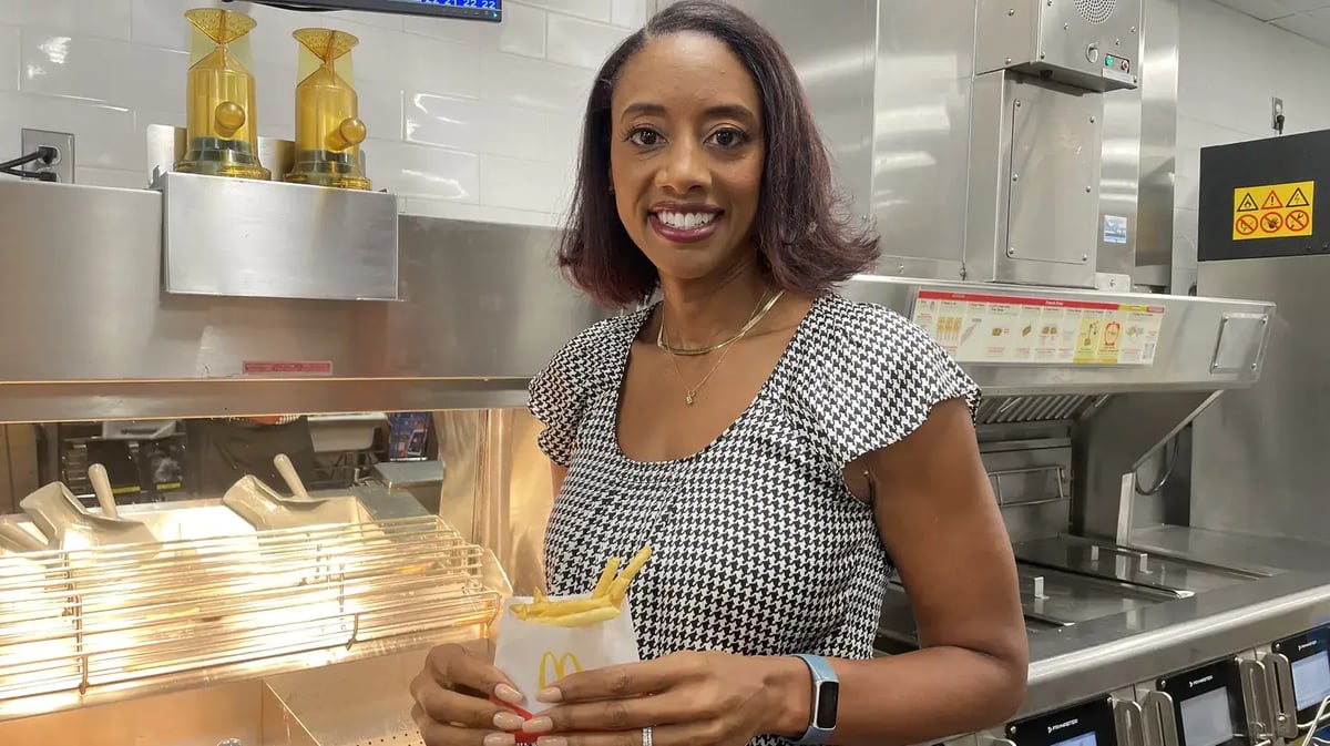 Kerri Harper-Howie owns 21 McDonald’s restaurants in LA County with her sister. Photo by Megan Jamerson/KCRW.